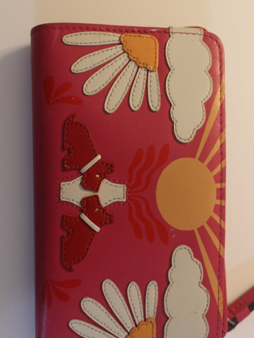 Radley London Pink Scottie Dog Daisy Sunshine Wallet Wristlet